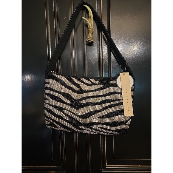 Studio 12 Handbags - Fully Beaded Studio 12 Zebra Purse, Night Out With The Girls, Vacation, Cruise